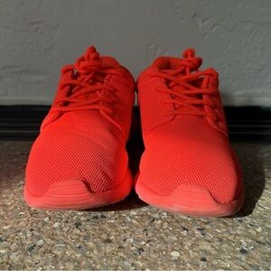 Vibrant Orange Neon Rocco Run Athletic Sneakers